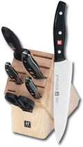ZWILLING Twin Signature 19-Piece German Knife Set with Block, Razor-Sharp, Made in Company-Owned German Factory with Special Formula Steel Perfected for Almost 300 Years, Dishwasher Safe Home & Garden > Kitchen & Dining > Kitchen Tools & Utensils > Kitchen Knives Henckels Black Twin Signature 7-pc